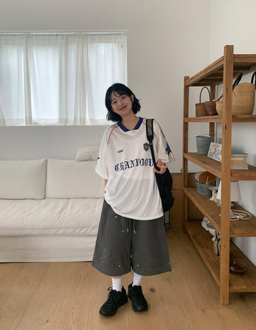 Gilyu Mesh Sporty Over Short Sleeve Tee